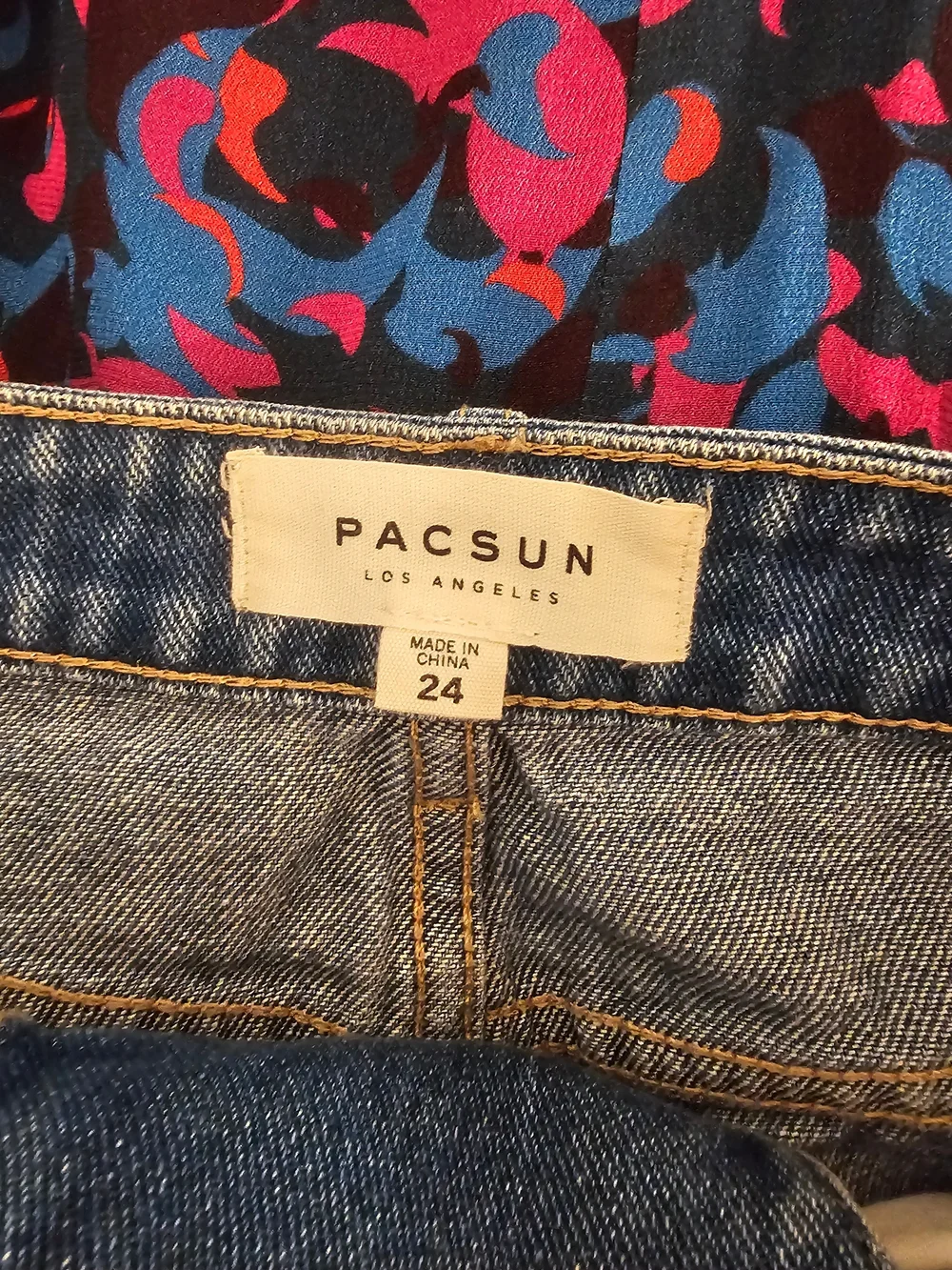 PacSun Light Blue Denim Mini Skirt with Front Lace-Up